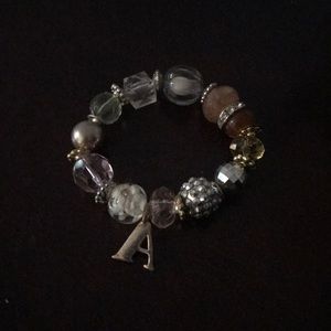 Free with bundle purchase Beaded A Bracelet